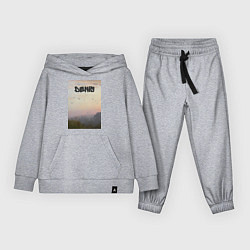 Костюм хлопковый детский Denis птицы в небе, цвет: меланж