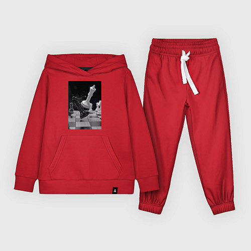 Детский костюм Шахматы эстетика / Красный – фото 1