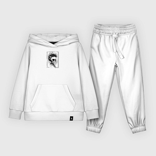 Детский костюм Череп в листве / Белый – фото 1