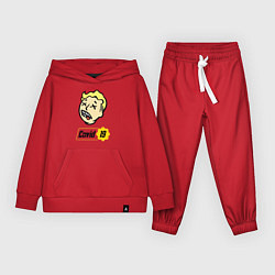 Костюм хлопковый детский Vault boy - covid 19, цвет: красный