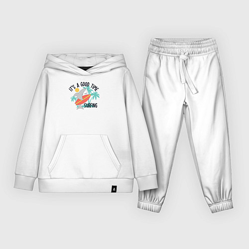 Детский костюм Хорошее время для серфинга / Белый – фото 1
