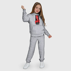 Костюм хлопковый детский Инопланетянин - смотри в глаза, цвет: меланж — фото 2