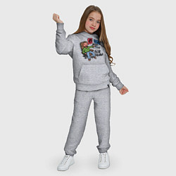 Костюм хлопковый детский Всё работает, цвет: меланж — фото 2