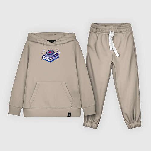 Детский костюм Музыкальный виниловый проигрыватель / Миндальный – фото 1