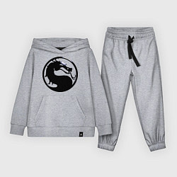 Костюм хлопковый детский Смертельная битва - логотип, цвет: меланж