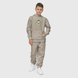 Костюм хлопковый детский Сияю сам, цвет: миндальный — фото 2