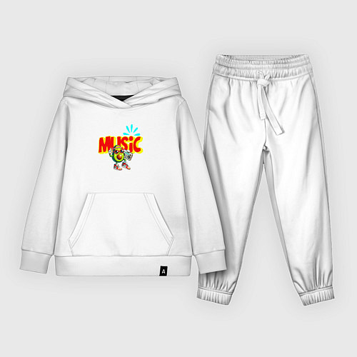 Детский костюм Музыкальный авокадо / Белый – фото 1