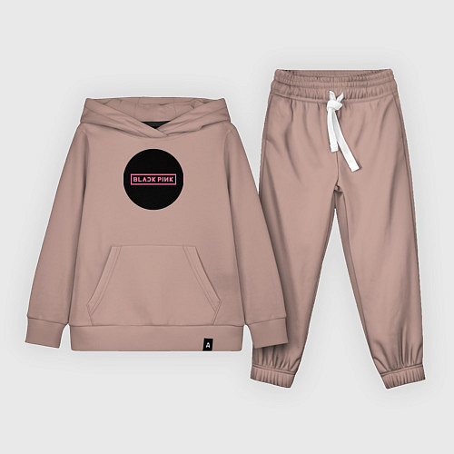 Детский костюм Blackpink logotype - group of South Korea / Пыльно-розовый – фото 1