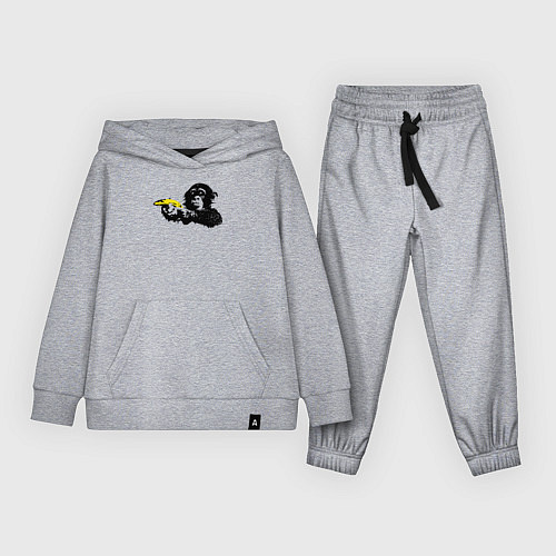 Детский костюм Мартышка с бананом / Меланж – фото 1