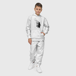 Костюм хлопковый детский Птицы мира, цвет: белый — фото 2