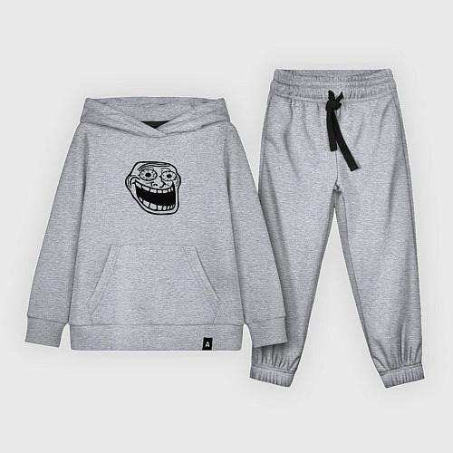 Детский костюм Омега тролл фейс мем / Меланж – фото 1