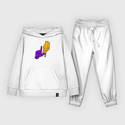Костюм хлопковый детский Lakers sign, цвет: белый
