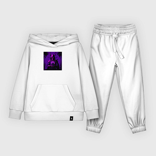 Детский костюм Самурай с черепом / Белый – фото 1