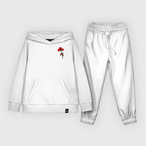 Детский костюм Гвоздики и георгиевская лента / Белый – фото 1