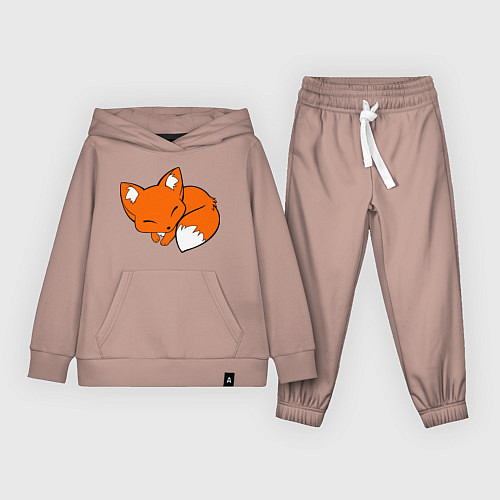 Детский костюм Спящий лисёнок / Пыльно-розовый – фото 1