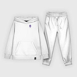 Костюм хлопковый детский Фиолетовый уличный фонарь, цвет: белый