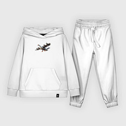 Костюм хлопковый детский Бомбардито гусито, цвет: белый