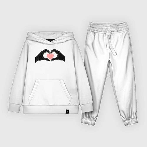 Детский костюм Цифровая любовь / Белый – фото 1