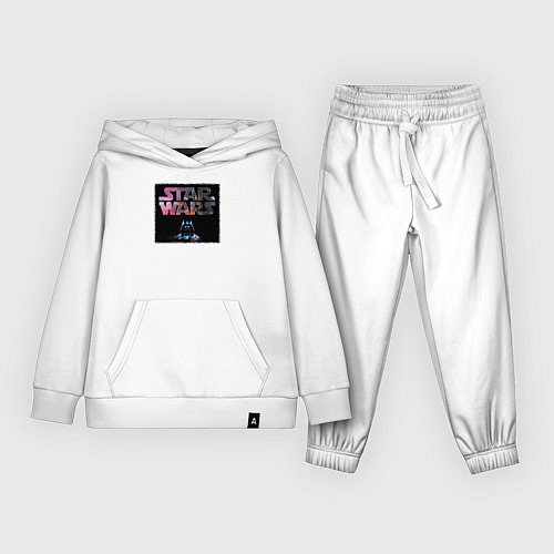 Детский костюм Звёздные войны надпись вейдер / Белый – фото 1