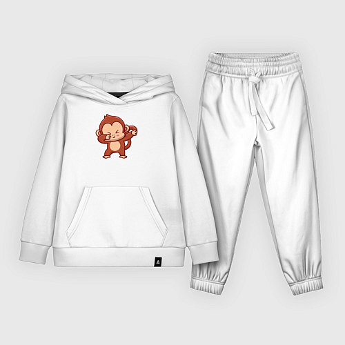 Детский костюм Dabbing monkey / Белый – фото 1