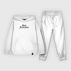 Костюм хлопковый детский San Francisco California - USA, цвет: белый