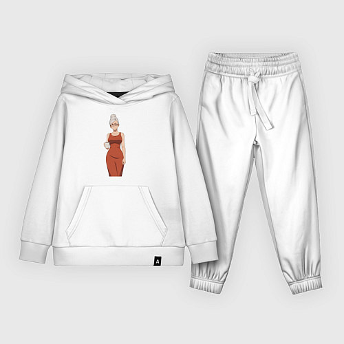 Детский костюм Dandadan Seiko в платье / Белый – фото 1