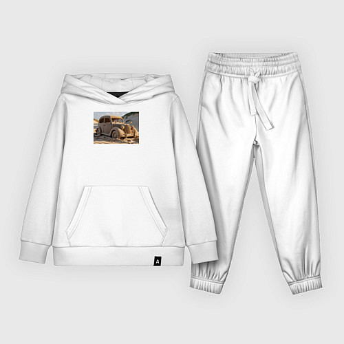 Детский костюм Песчаный Автомобиль: Дорога в Пустыне / Белый – фото 1
