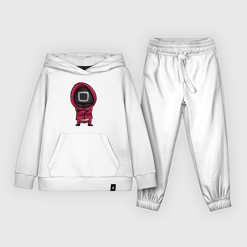 Детский костюм Солдат из игры в кальмара / Белый – фото 1