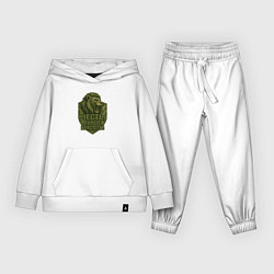 Костюм хлопковый детский Честь выше высоты, цвет: белый