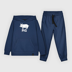 Костюм хлопковый детский Городская Свинья, цвет: тёмно-синий