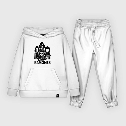 Детский костюм Ramones силуэты / Белый – фото 1