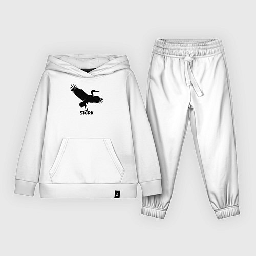 Детский костюм Аист граффити / Белый – фото 1