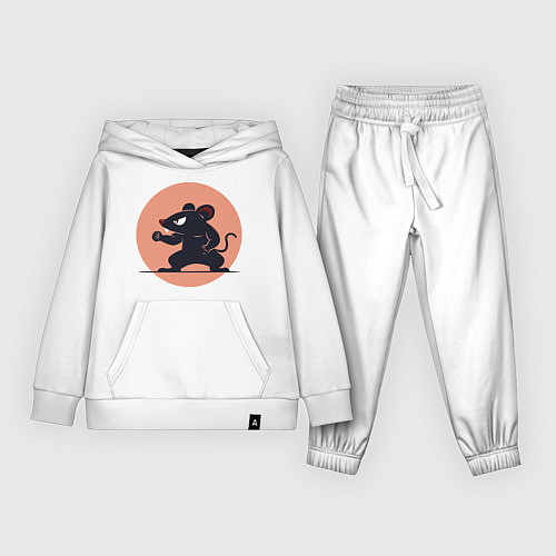 Детский костюм Бойцовая мышь / Белый – фото 1