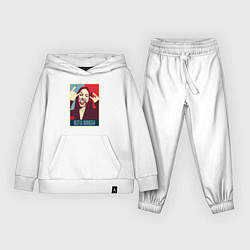 Костюм хлопковый детский Olivia Rodrigo rock, цвет: белый