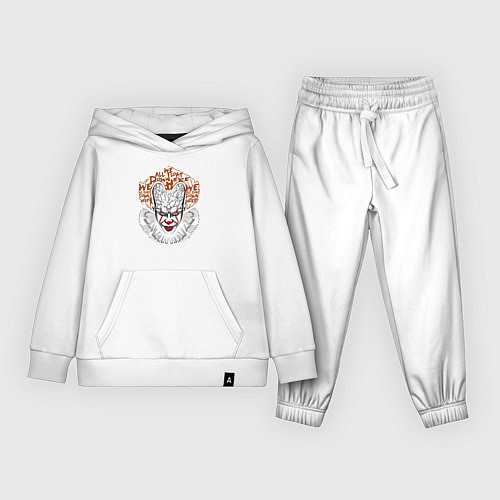 Детский костюм Пеннивайз - мы все здесь плаваем / Белый – фото 1