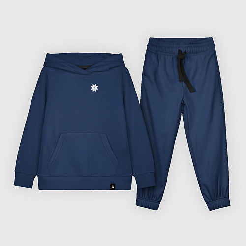 Детский костюм Символ алатырь - оберег русича / Тёмно-синий – фото 1