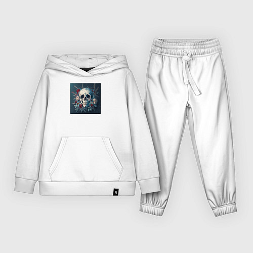 Детский костюм Зимний череп / Белый – фото 1