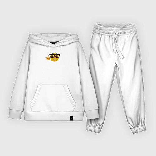 Детский костюм Смайл-ботан / Белый – фото 1