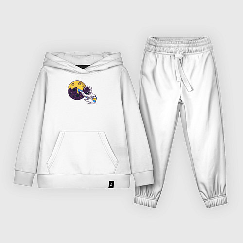 Детский костюм Сырная луна / Белый – фото 1