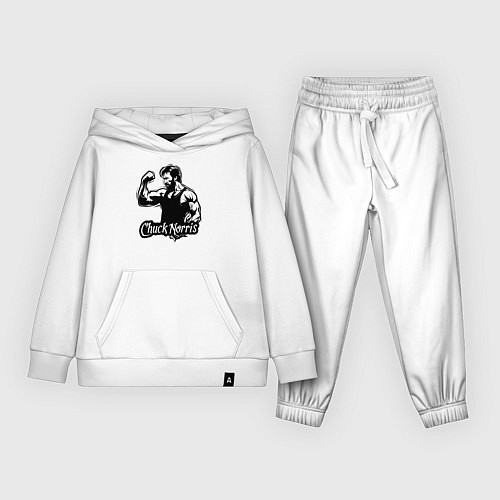 Детский костюм Мускулистый Чак Норрис / Белый – фото 1
