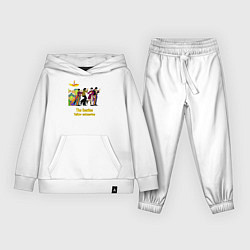 Костюм хлопковый детский The Beatles flowers, цвет: белый