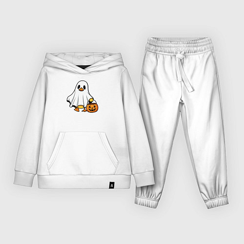 Детский костюм Утенок в костюме приведения - Хэллоуин / Белый – фото 1