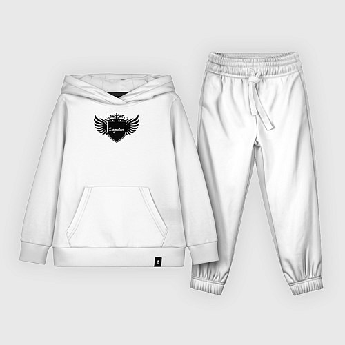 Детский костюм Дагестанские крылья на щите / Белый – фото 1