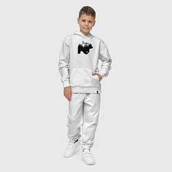 Костюм хлопковый детский Bear papa, цвет: белый — фото 2