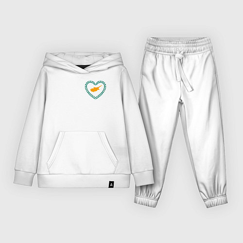 Детский костюм Кипр в сердечке / Белый – фото 1