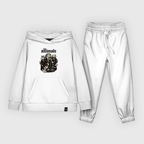 Детский костюм The animals группа из зверей / Белый – фото 1