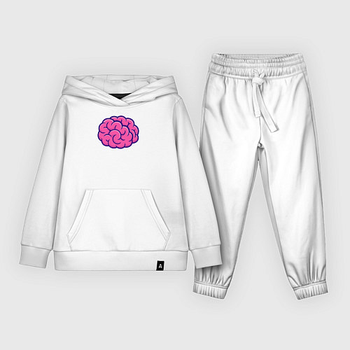 Детский костюм Розовый мозг / Белый – фото 1