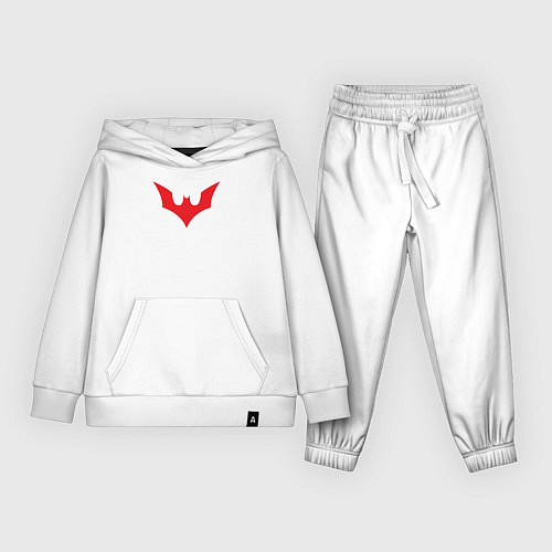 Детский костюм Red Batman logo / Белый – фото 1