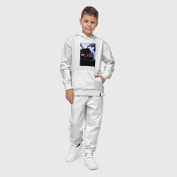 Костюм хлопковый детский Out a time, цвет: белый — фото 2