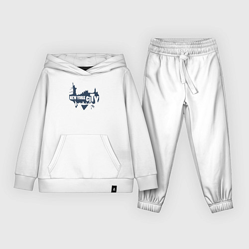 Детский костюм New York style / Белый – фото 1